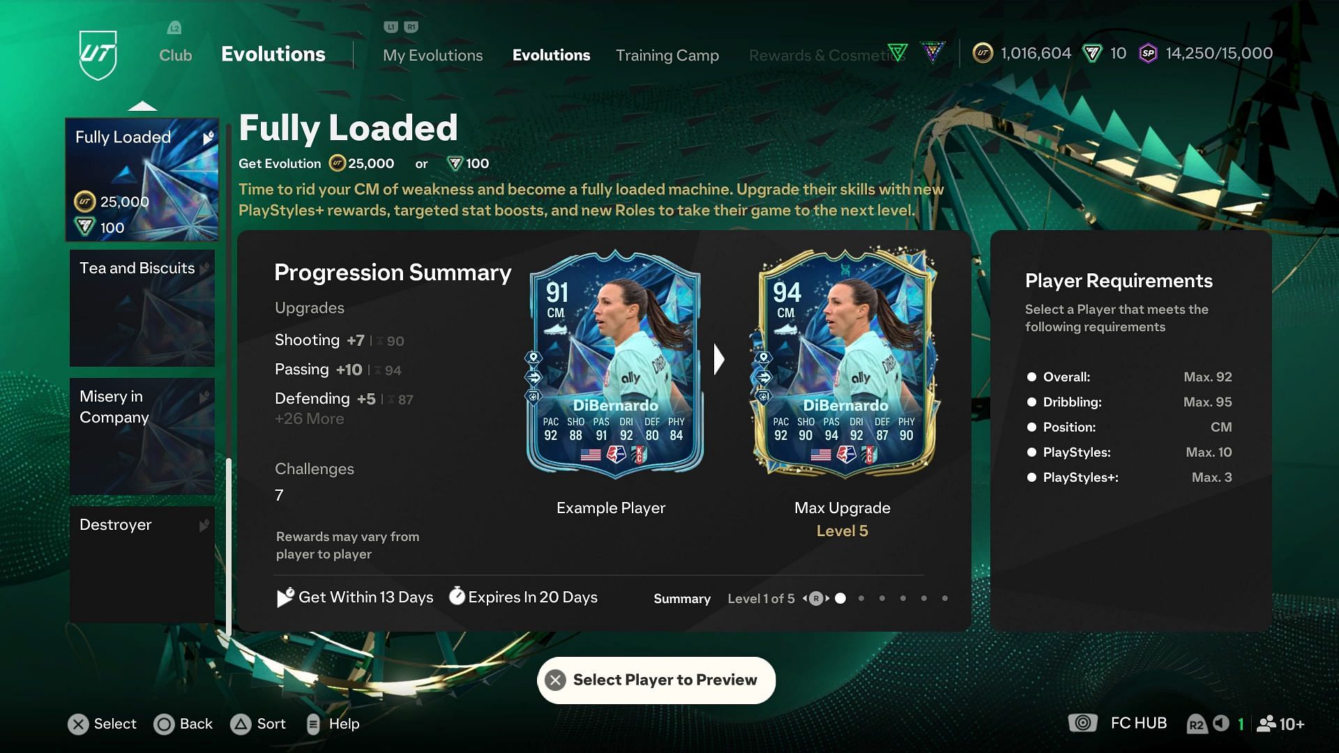 The latest EVO is now live (Images via EA Sports/Sportskeeda Gaming)